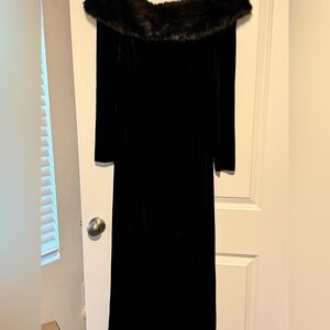 Black Velvet Gown